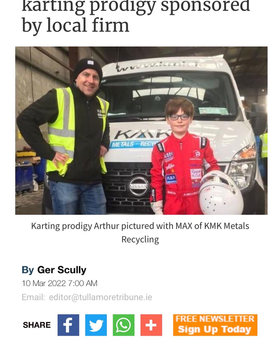 KMKMetals's tweet photo. Great coverage of our sponsorship of 10-year-old Arthur Wellington #ArthursDay https://t.co/AJF33O9mCX