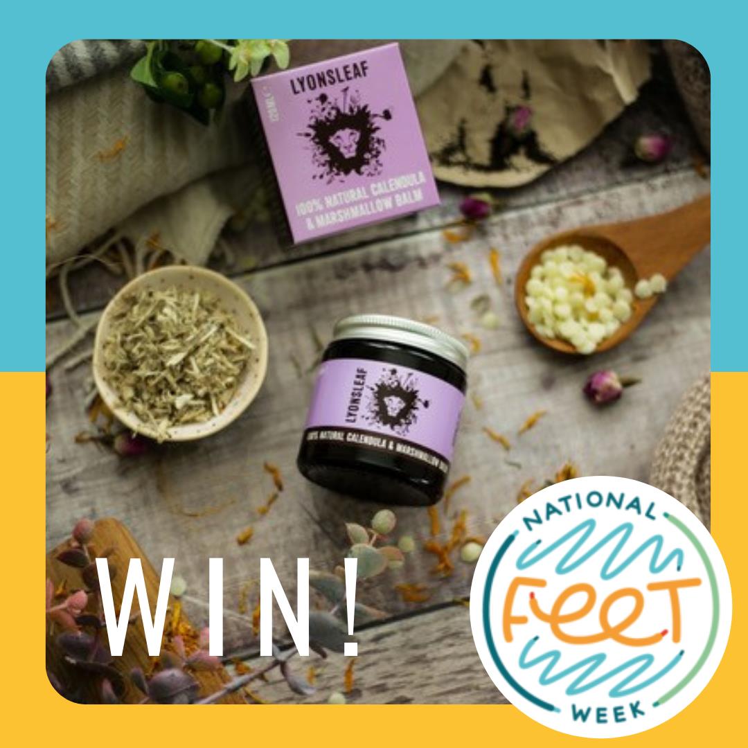 NatFeetWeek's tweet image. It's time for another competition! For your chance to win a Lyonsleaf Calendula &amp;amp; Marshmallow Balm, to enter simply RT &amp;amp; Follow us and @Lyonsleaf  👣

#Nationalfeetweek #Competition #win