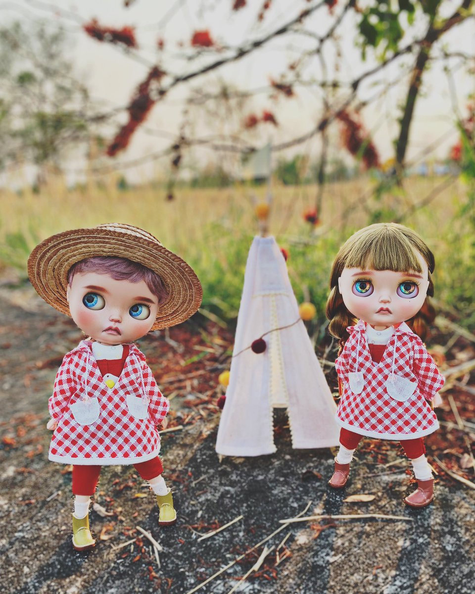 Stable_House's tweet photo. Let go camping. #stablehousecustom #blytheoutfit #ooakblythe https://t.co/4ycDxKYnV6