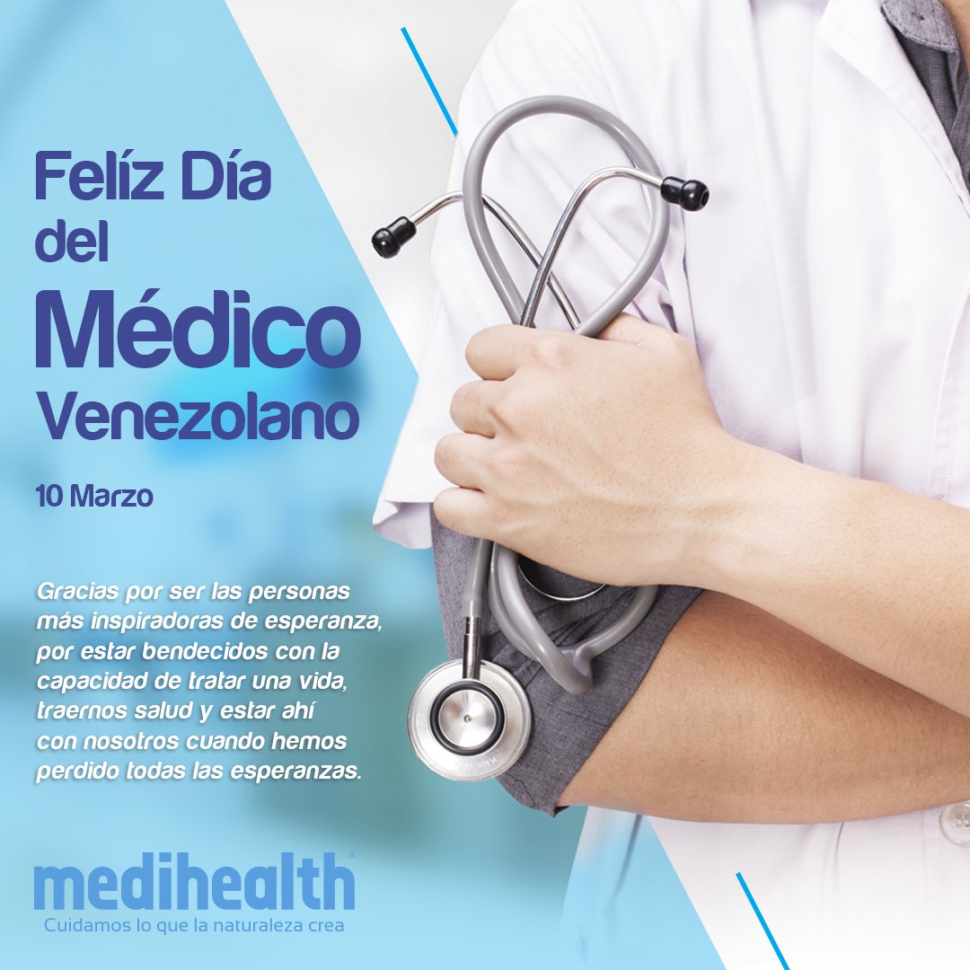 Desde Medihealth reconocemos el esfuerzo que realizan los profesionales de la salud quienes día a día demuestran su vocación, entrega y amor al prójimo con la premisa de garantizar el cuidado y el bienestar de los venezolanos.

#DiaNacionalDelMédico #Medihealth #Megalabs