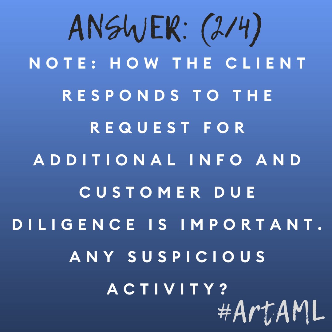artaml_'s tweet photo. Ever received payment from someone different to the individual you thought was your client?

If regulated for #AML, it's important you know who is your customer before receiving payment. Open images for more info.

Search questions about AML for the art market: #AMLFAQ

#ArtAML https://t.co/Ciqjamv2Xi