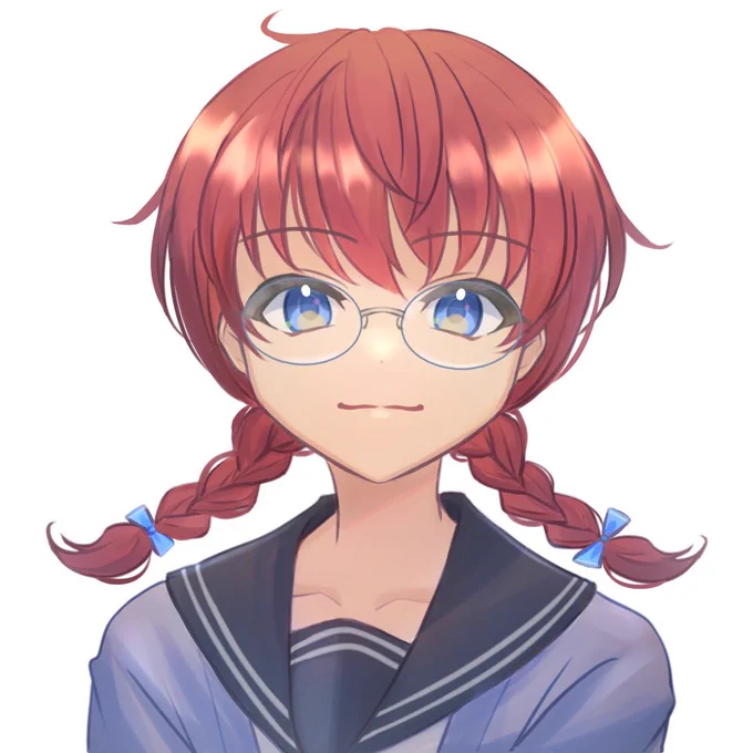 今度のCoCのセッションに連れてく探索者ちゃんを練ってた 表情差分は今度作ろ〜 