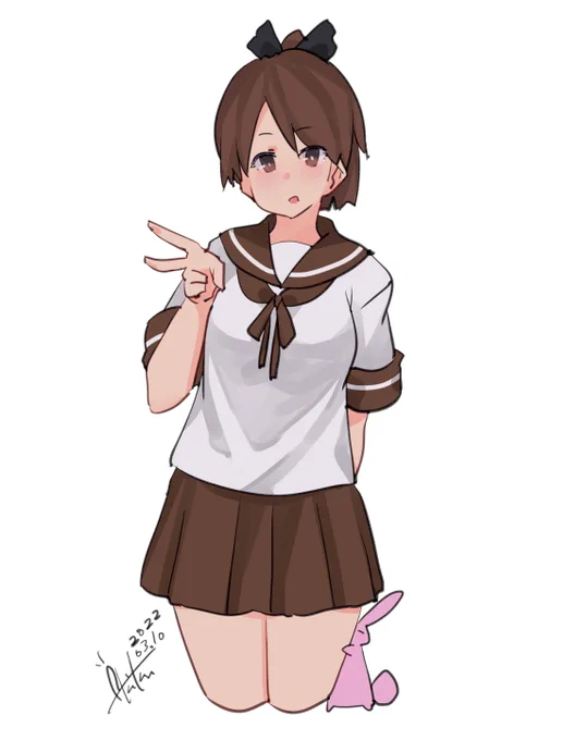 敷波『ほいほーい!』
#艦これ版深夜の真剣お絵描き60分一本勝負
#艦これ版真剣お絵描き60分一本勝負_20220310
#艦これ #敷波 
