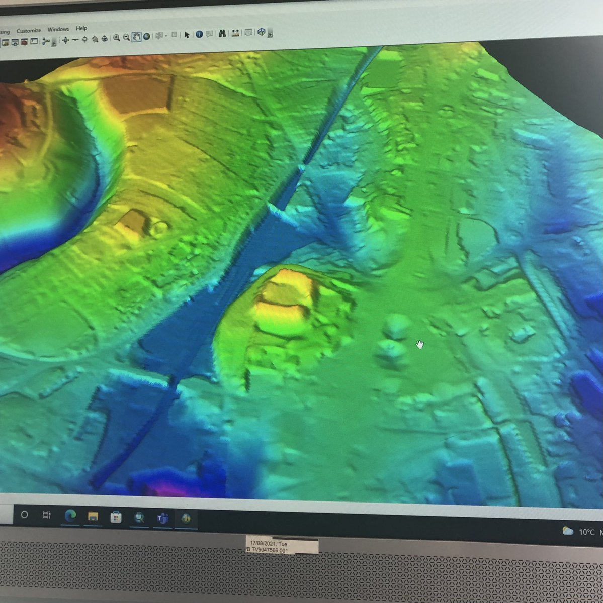 TozerAmber's tweet photo. Some amazing GIS and ArcScene training with @THEcastleexpert today! Here we’re looking the at Exeter and Danes Castles. Thank you Ali for the help, can’t wait to do more with these programmes! #GIS #DigitalHumanities #ExeterCastle @ExeterDH https://t.co/e21I685ax0