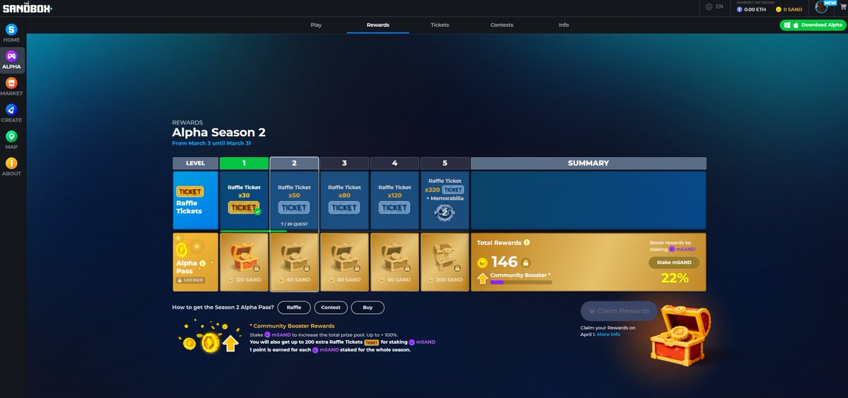 yunyunning's tweet photo. @TheSandboxGame I just participated in the daily #SandboxAlphaS2Contest for a chance to earn up to 1,000 $SAND! Starting March 9 -  Show your Raffle Tickets. Check out my screenshot below! 👇 #SandboxAlphaS2 https://t.co/BoeIfTPULj