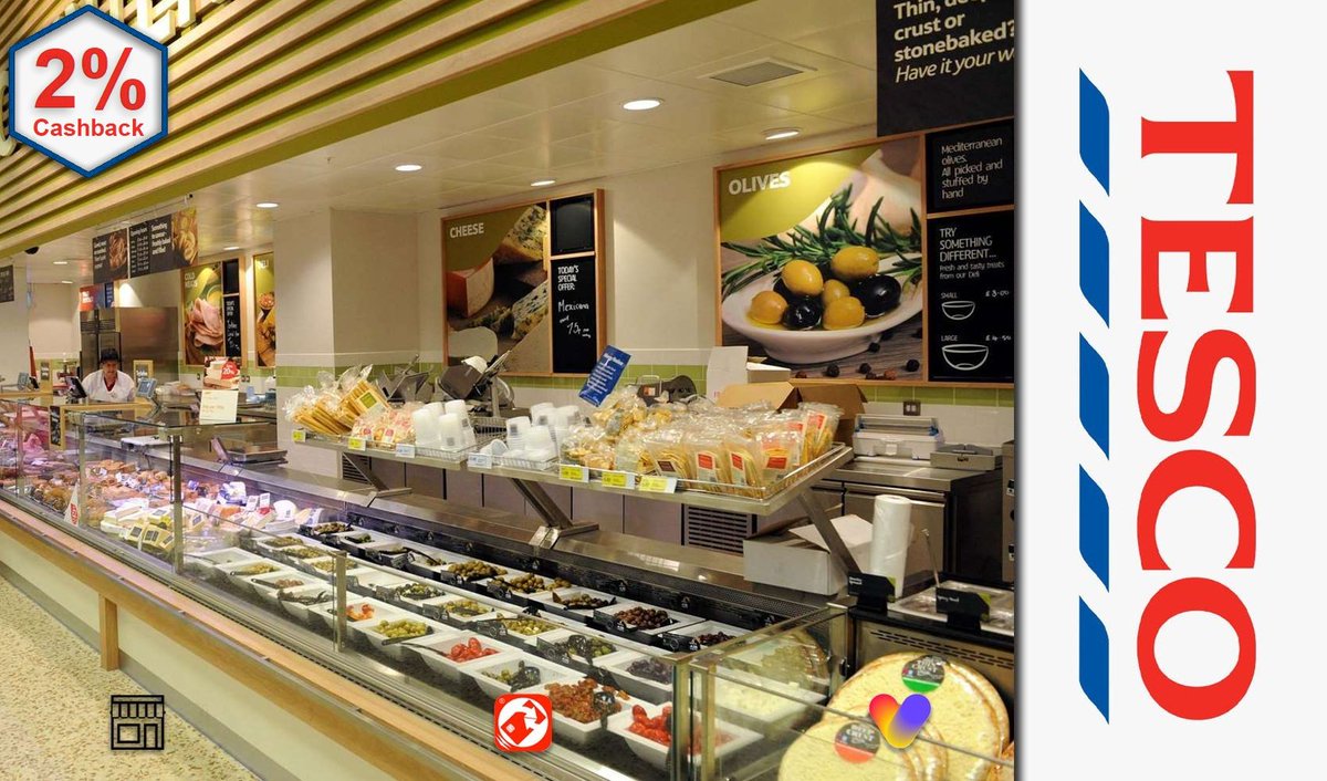 2% Cashback In-Store <a href="/Tesco/">Tesco</a> Every Little Helps! Use 'Instant Voucher' In-Store. 🥮🥘🦞🥦🧄📺 cashbackapp.com