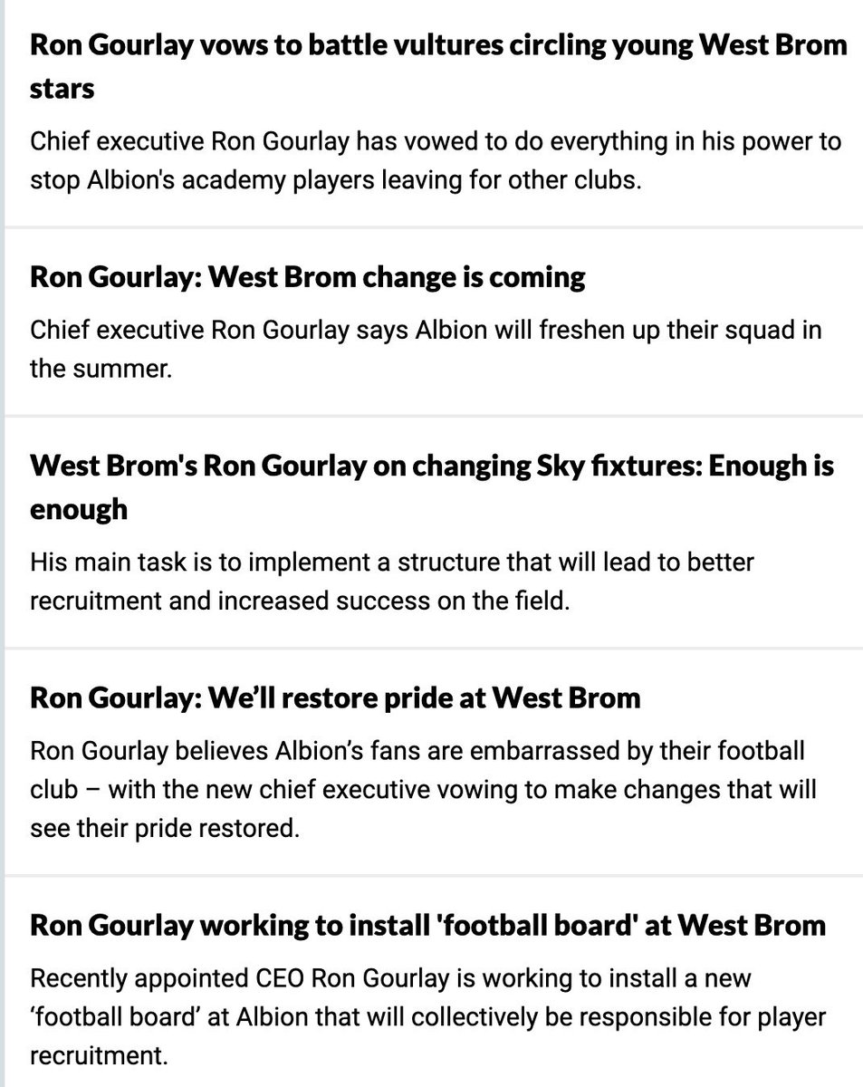 Rob_Norms's tweet photo. We’ve gone from no communication to mass communication in the space of a week. Nice to finally hear some comms from #wba but feels like Gourlay is on a PR drive to get the fans on side. Be interesting to see what he can actually follow through on https://t.co/bXqBTaTT21