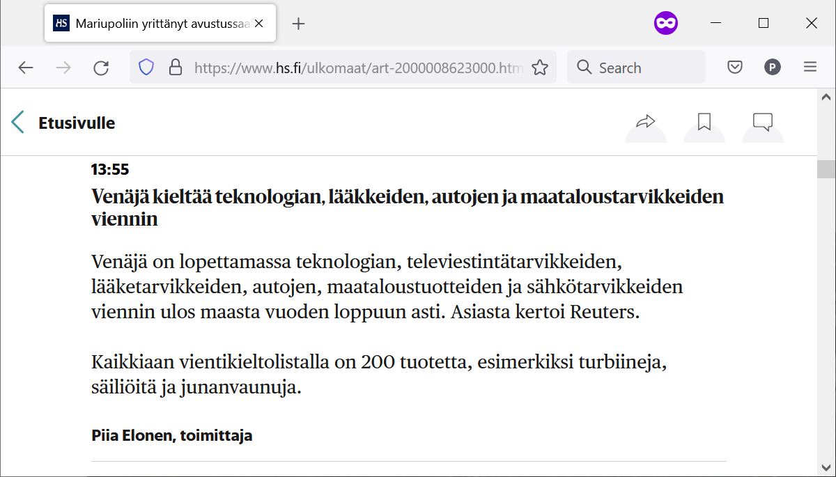 Nyt pisti Putin pahan. Kuinka Länsi ikinä selviää tästä? Autot ja vielä teknologiakin. Tämä tietää ennen näkemätöntä keinottelua käytetyillä samovaareilla. 😱
