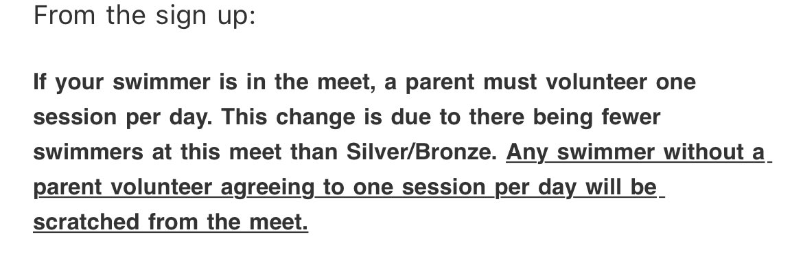 fouracesjc's tweet photo. @USASwimming can you let know if this is something a club can enforce… https://t.co/8VWnPwlb3d