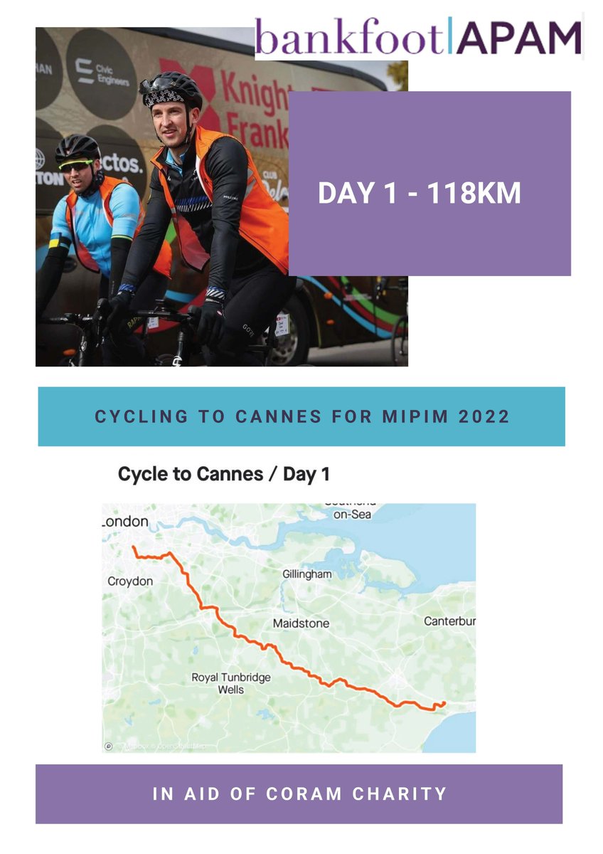 BankfootAPAM's tweet photo. Chris Moore, Managing Director at Bankfoot APAM, set off on his seven-day cycling journey yesterday to Cannes in the South of France!

Please head to Chris's fundraising page to donate what you can for this special cause - https://t.co/XyP3sjX7L3 https://t.co/GAOx82dh1e