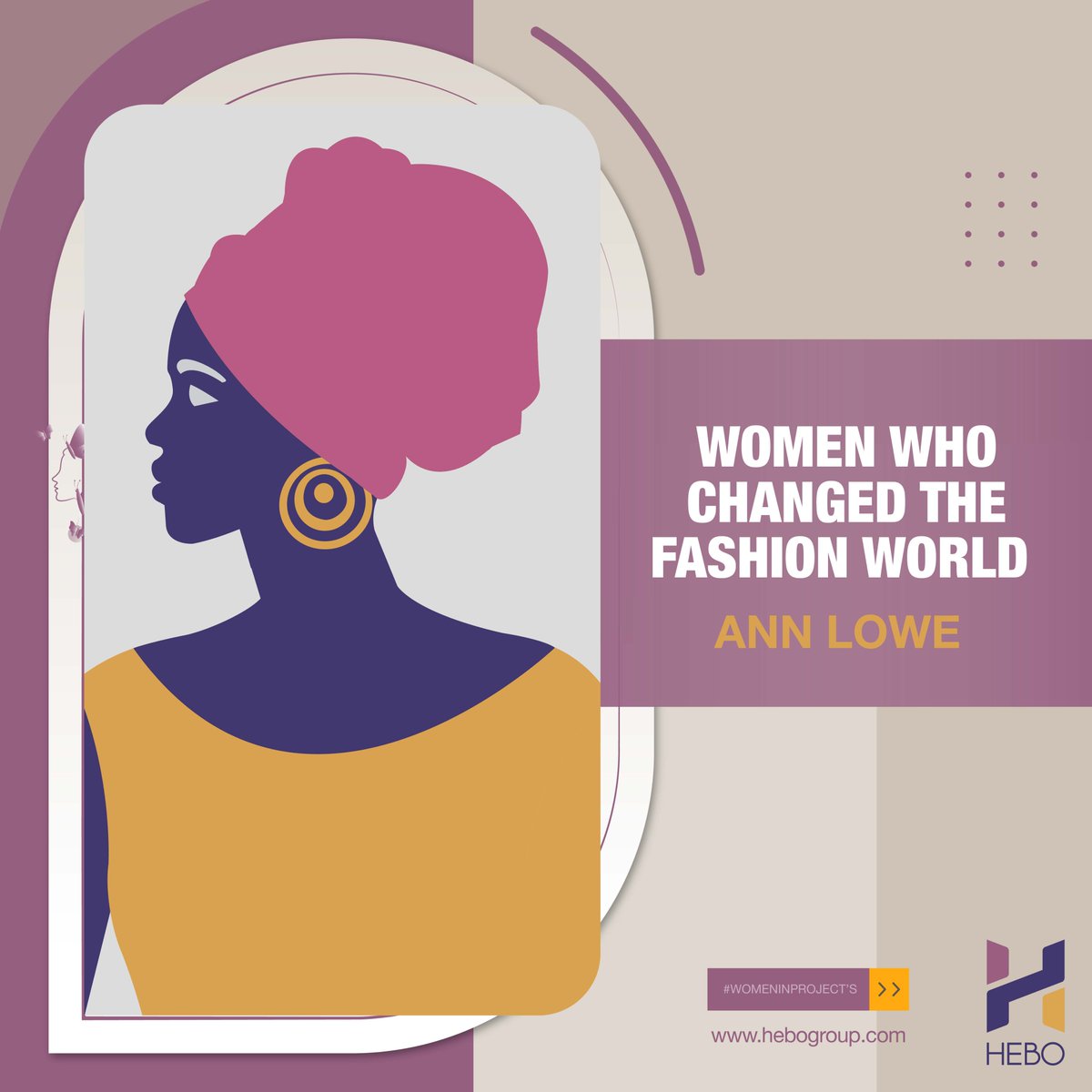ConsultHebo's tweet photo. One of the women who changed the fashion world. she was the first female African American designer the world actually noted.
#HEBOConsult #InnovationInEverything #ProjectManagement #TheFutureProjectProfessionals #PMITanzania #PMI #MakeReality #BreakingTheBias https://t.co/zbqifgZ03V