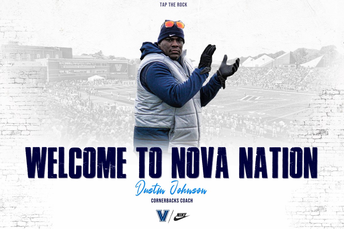 Welcome Cornerbacks Coach <a href="/CoachD_Johnson/">Dustin Johnson</a> to #NovaNation!! Coach Johnson will recruit MARYLAND &amp; DC! #TapTheRock #WelcomeHome