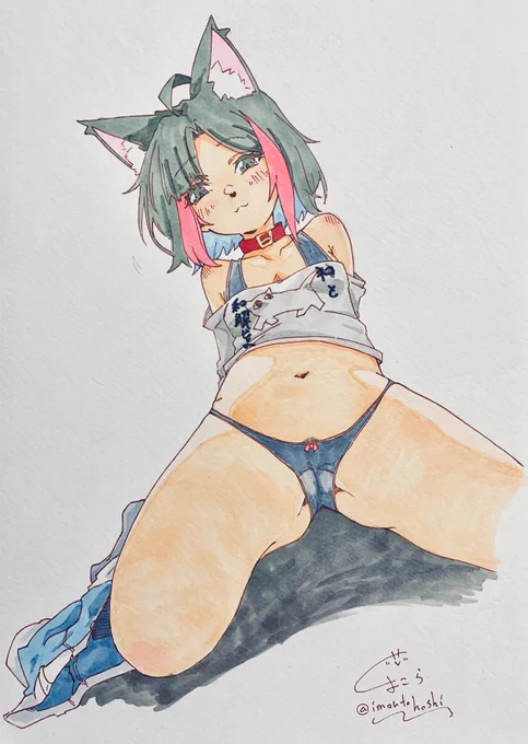 寝てると乗っかってくるネコ ノシ…#ネコと和解せよしょこらさん #コピック 