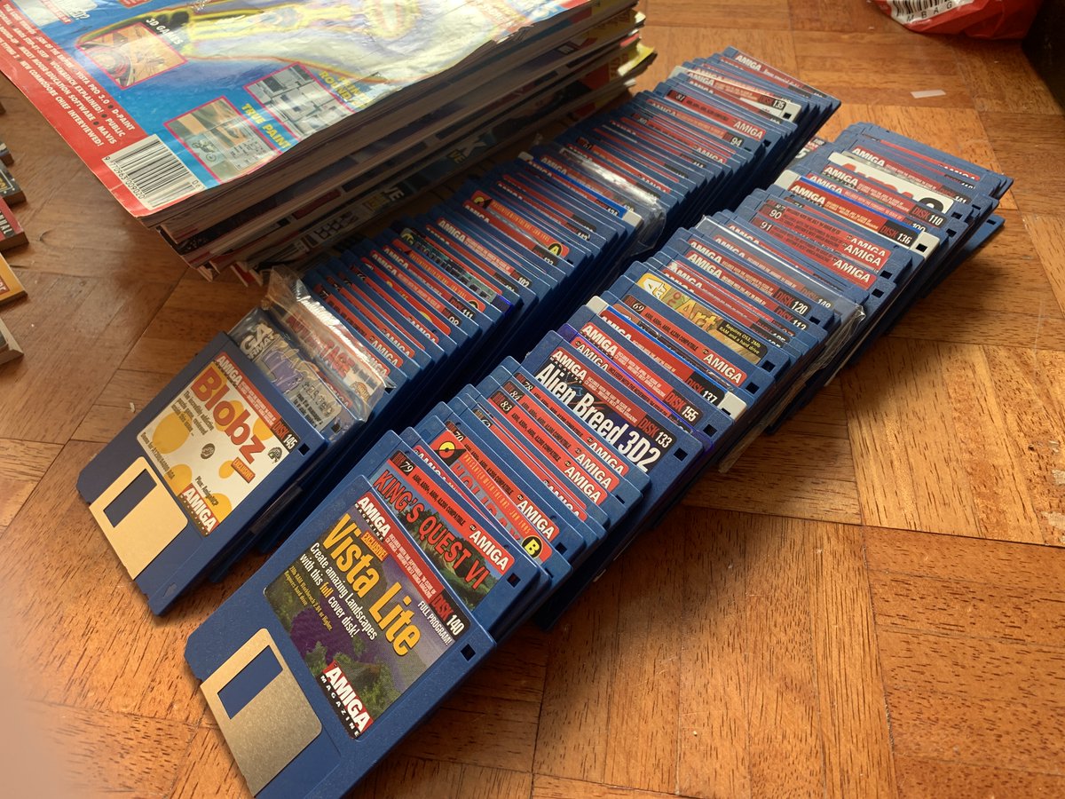 GeezerD205's tweet photo. May have bought a library’s worth of CU Amiga magazine 😂
#Amiga #CUAmiga #Coverdisk https://t.co/QUBB4UOflQ