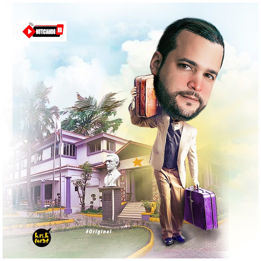 noticiando_rd's tweet photo. Rafy se fue a buscar La Paz #kariktura #caricaturas #RepublicaDominicana #rafy https://t.co/B2eeHgwvda