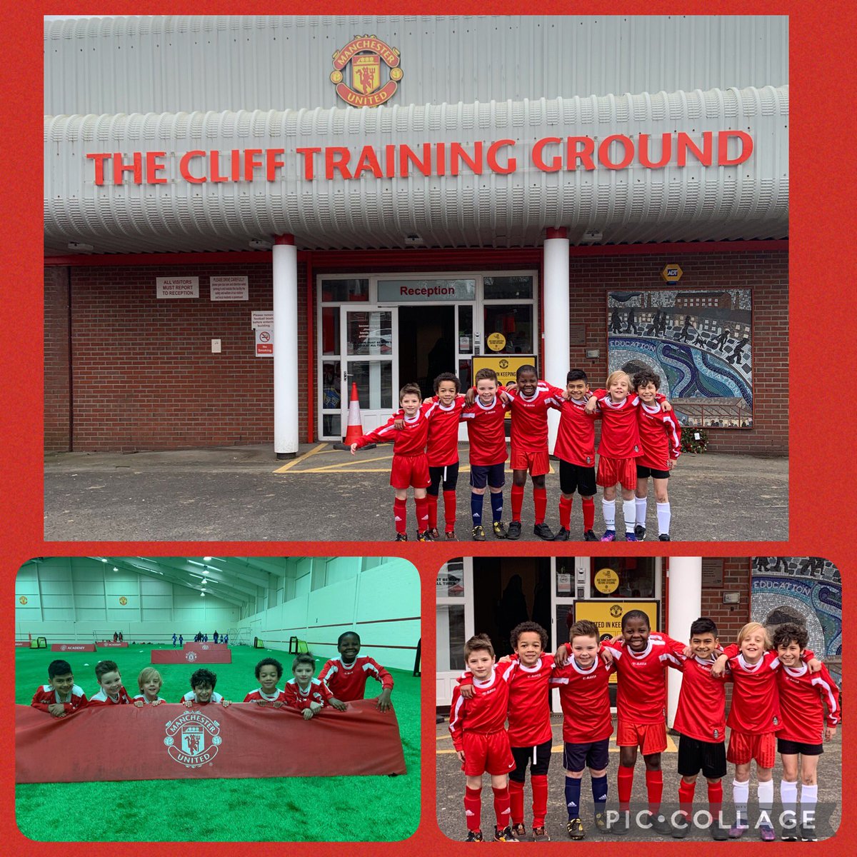StMagsPE's tweet photo. Some of the Year 3 pupils went to The @ManUtd Cliff Training Ground this morning and had a brilliant time playing some 3v3 matches against other schools. #newexperiences #superexcited 
@EdStartBury https://t.co/egfGoFgFvz