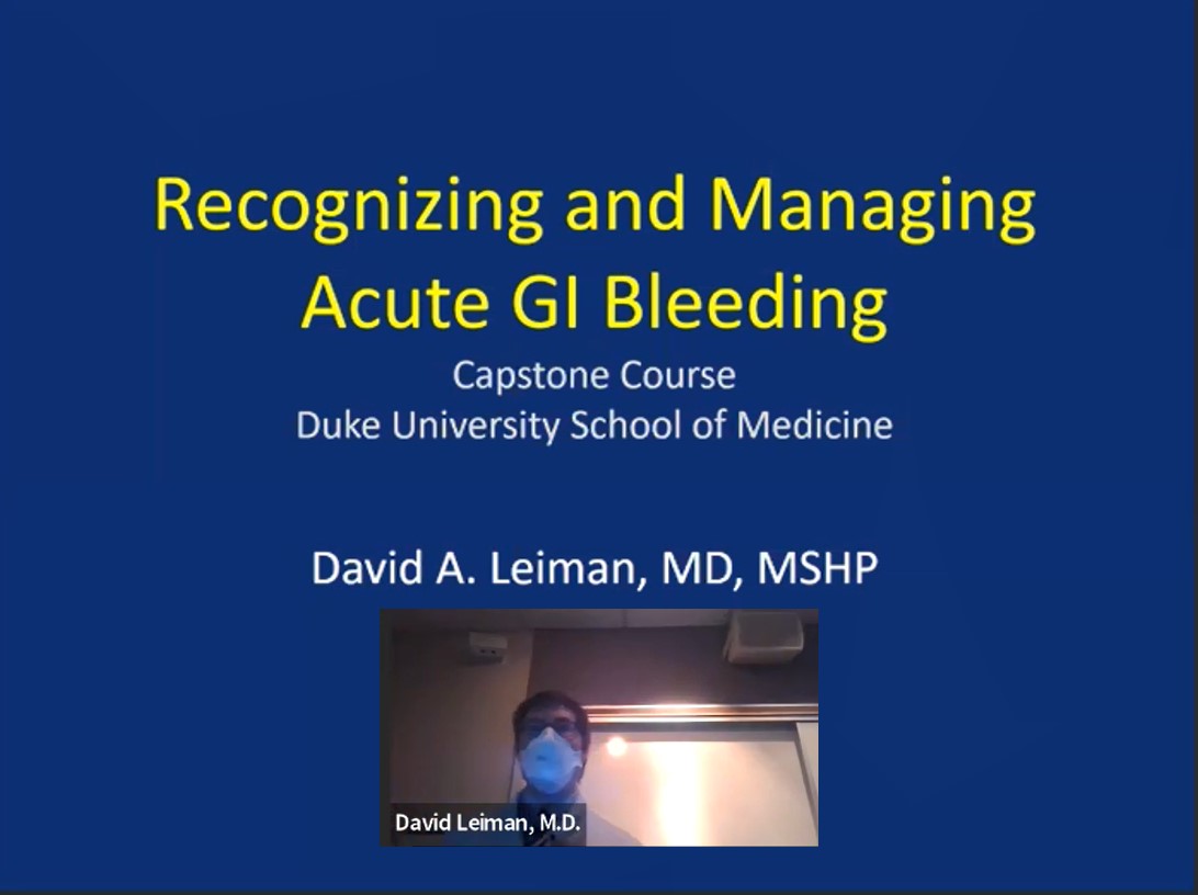 David_LeimanMD's tweet image. So great to be back teaching in person!

Reviewing principals of #GIBleeding management to the amazing @DukeMedSchool 4th year students.

Thank you to Dr. Aimee Chung and @bergin_DukePCCM for the invitation and proud to represent @Duke_GI_