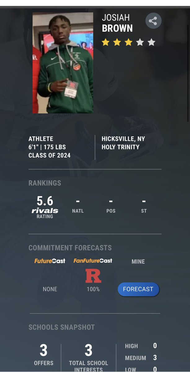 #AGTG❤️ Blessed to be named a 3⭐️ @HTHS_Athletics <a href="/RecruitHTFB/">RecruitHTFB</a> <a href="/pstnyc/">PSTNYC</a> <a href="/CoachMIT11/">Coach MIT</a> <a href="/CoachWest5/">CoachWest</a> <a href="/coachwhizzy/">COACH WHITE/TRUE GRITT29</a> <a href="/Rivals/">Rivals</a>