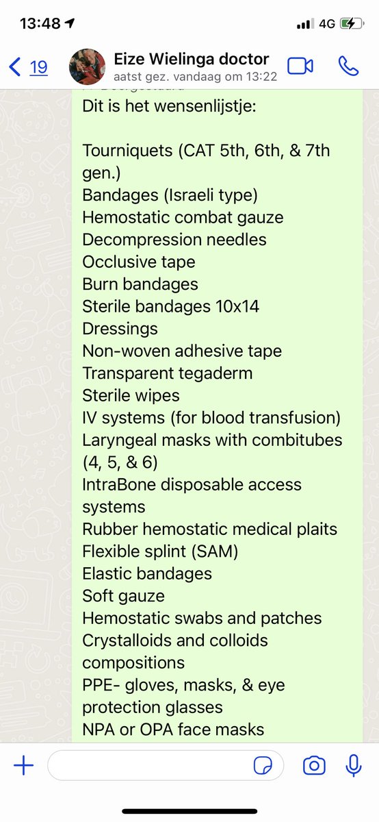 Vrijdag rijden 8 Tesla’s naar grens Oekraïne om vluchtelingen op te halen en medicijnen te brengen. Hierbij het lijstje wat er gevraagd is. Zijn er mensen die kunnen helpen?  Moet wel snel! RT please