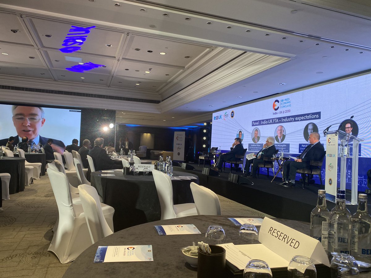 Nice to hear the expectations of the UK INDIA FTA from businesses.
#SBIUK
#SBIFCCIeconomicconclave #economicconclaveUK #Economicconclave2022 
#2030Roadmap
#FCCI 
#IndiaUK2030 #SBIUK