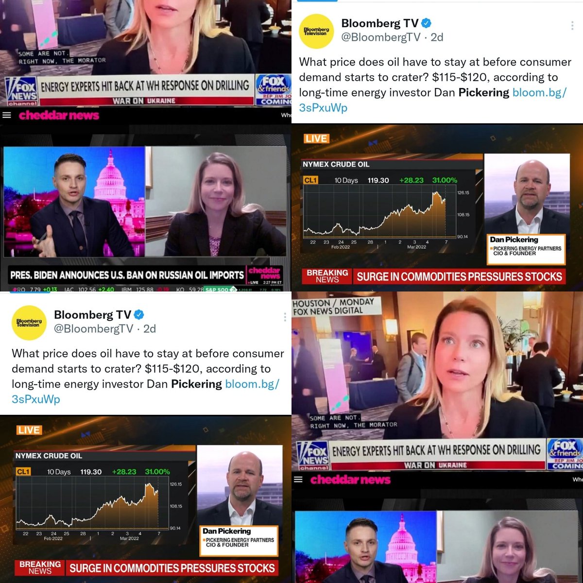 LowreyLand's tweet photo. Question: How do you know you're outmatched? Answer: When your podcast co-hosts are on @FoxNews, @cheddar &amp; @BloombergTV this week to discuss the latest on the industry, oil prices and how this affects US Policy...&amp;...YOUR tweet got three likes. So, I've got that going for me. https://t.co/QWGUr9Sktp
