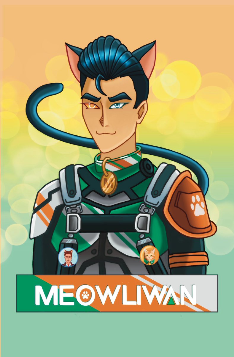 "Catagawa" piece made for the <a href="/caterlandszine/">Caterlands</a> 
#KatagawaJr #Borderlands