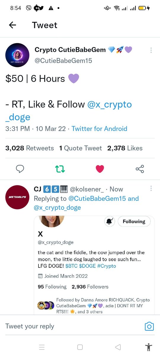 kolsener_'s tweet photo. @CutieBabeGem15 @x_crypto_doge https://t.co/tlo3mYFcgf