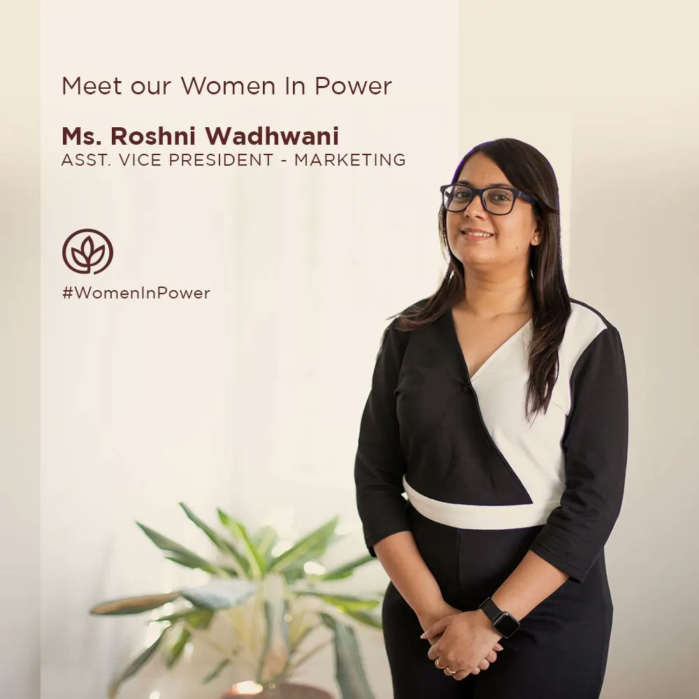 pureandsure's tweet photo. Meet our Women In Power Ms. Roshni Wadhwani @roshniwadh09 who is our Asst. Vice President - Marketing, shares her journey and experience of working at Pure &amp; Sure, what inspires her and more.

#WomenInPower #IWD2022 #WomensDay #WomenInOrganicFood #PureAndSure #Sustainable https://t.co/fkRdxJhWZD