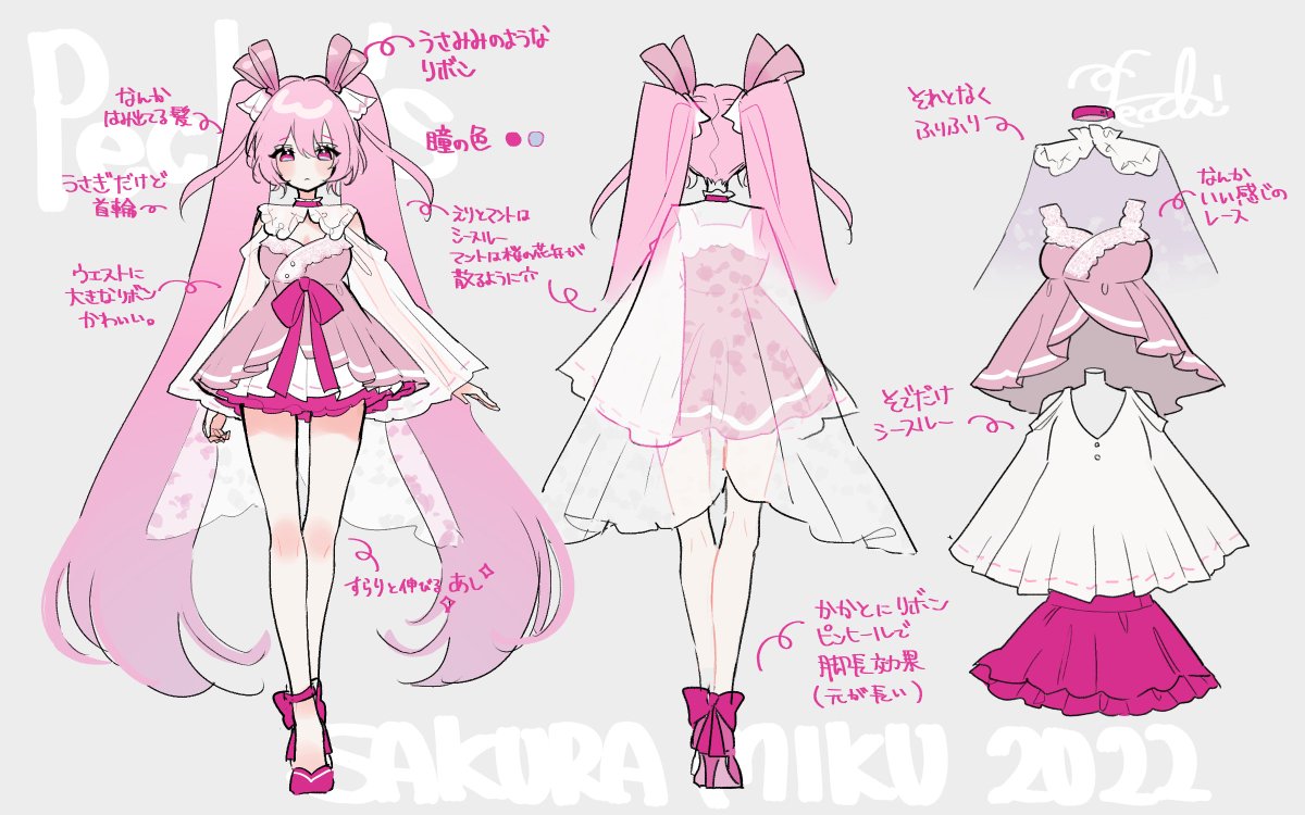うちの桜ミクかわいいからみんな描いて!!!!! 
