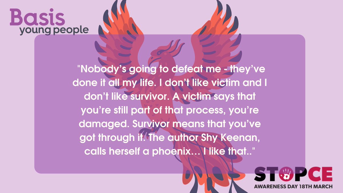 basis_yp's tweet photo. "... The author Shy Keenan, calls herself a phoenix… I like that.."
#CEAHasntGoneAway #CEADay2022 #CSEAwarenessDay
3/5 https://t.co/GjMLGgRGUo