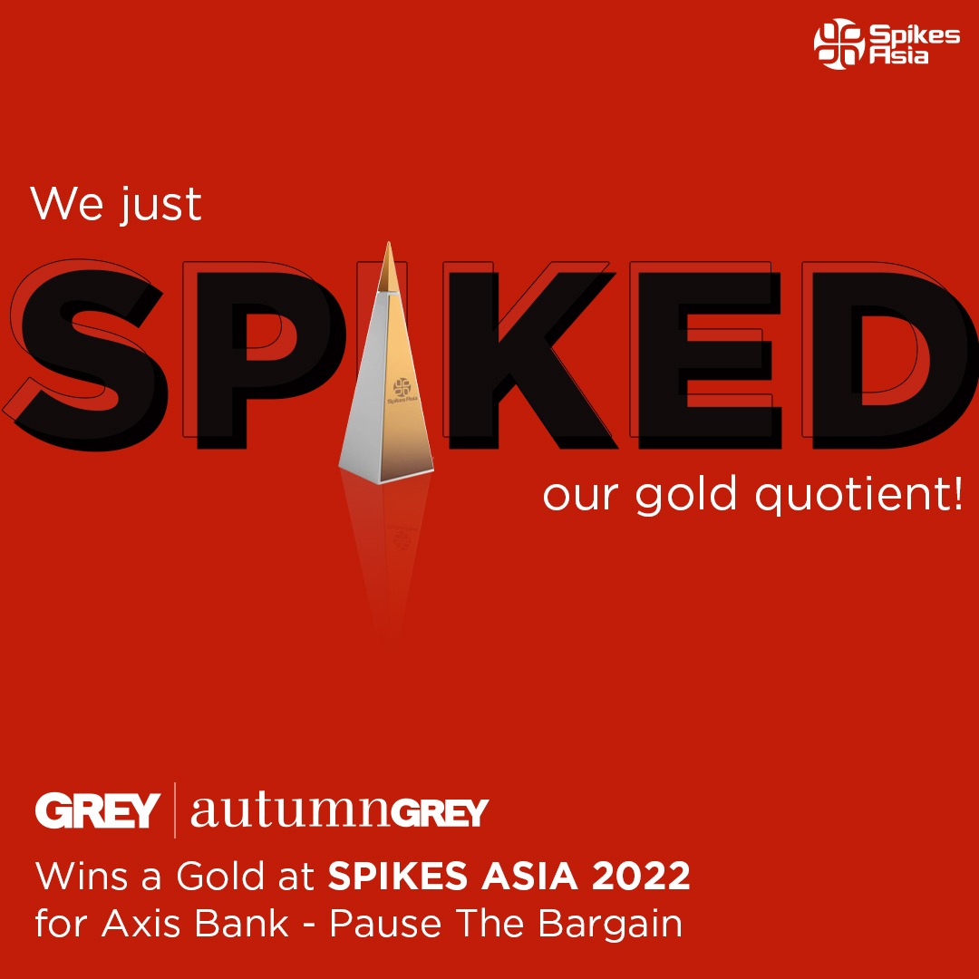 Autumnworldwide's tweet photo. Look who got themselves a Midas-touch! Our campaign for Axis Bank won a Gold at Spikes Asia 2022 for the Entertainment category and we can't be happier. Here's to the entire team who made it possible!
#AutumnGREY #GreyGroup #AxisBank https://t.co/NBt7P9aFrk