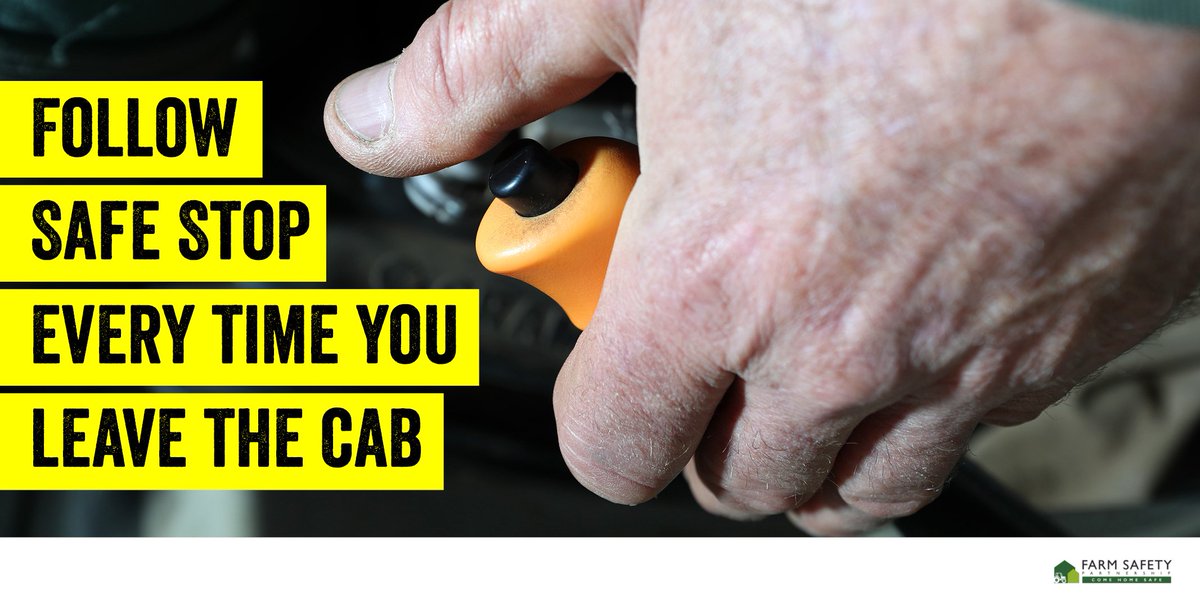 SAS_Users_UK's tweet photo. Follow Safe Stop procedure every time you leave the cab:
• Put the hand brake on.
• Put controls in neutral.
• Turn the engine off.
• Take the key out of the ignition. 

@FSP_England #DriveSafetyForward #comehomesafe #FarmSafety #SafeStop #BackBritishFarming https://t.co/eMlZvcyxx0