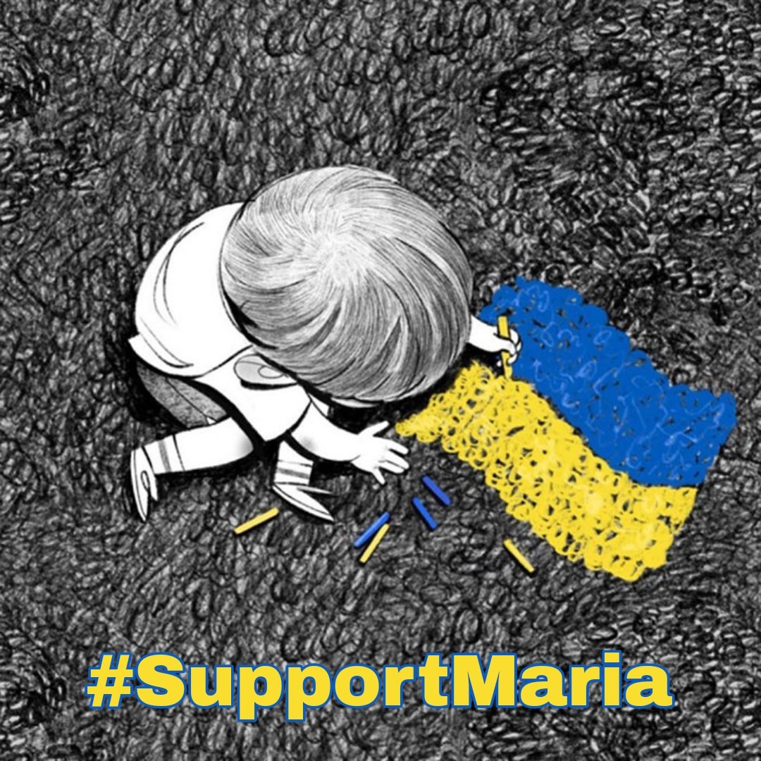 Weet je wat? We doen nog eens gek vandaag en maken #SupportMaria weer trending! Ik kan niet uitleggen hoeveel kracht, moed en vreugde zij haalt uit de draadjes die ik deel. Maar nog meer uit al jullie reacties. Maria uit #Kyiv leest ze allemaal! 
#SupportMaria #SupportUkraine