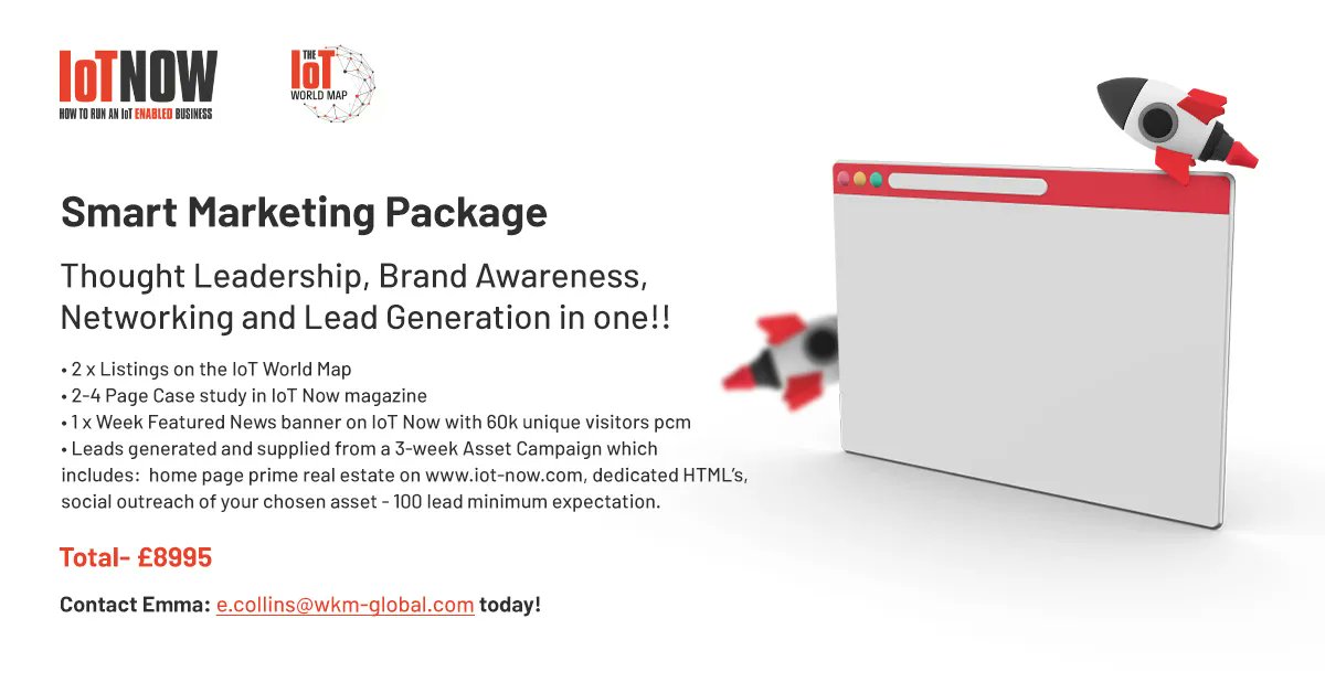 TheEE_io's tweet image. Introducing the perfect, Smart #Marketing package covering all angles 👀🎯➡️Thought Leadership, Brand Awareness, Networking and Lead Generation‼️

Includes coverage in the longest standing, market-leading brand @IoTNow_ 

Contact @wkm_emma: e.collins@wkm-global.com to…
