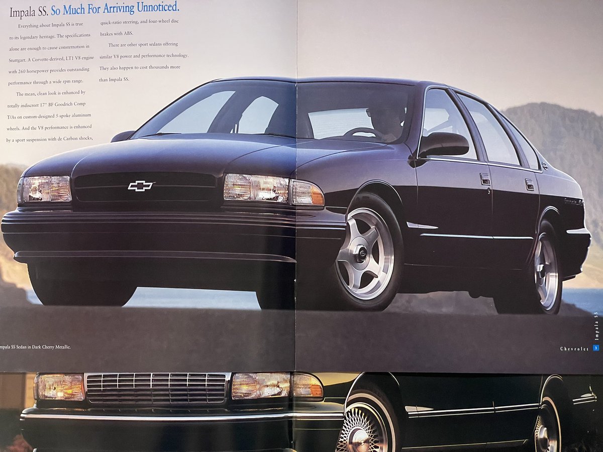 1996 Chevrolet Impala SS 85年に廃止されて以来、10年ぶりに復活した