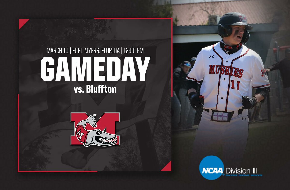🚨Game Day🚨
⚾️<a href="/MuskieBaseball_/">Muskingum Baseball</a>⚾️
🆚: Bluffton
⏰: 12:00 PM
📍:  Player Development Complex: Field 3 - Fort Myers, Fla.
📸: #11 Devin Ryan - Jr.
📊: buff.ly/3CdJcNz
#DefendTheM <a href="/brandonhannahs/">Brandon Hannahs</a> <a href="/WHIZscores/">WHIZ Sports</a> @Orbit907Sports <a href="/OHAthleticConf/">Ohio Athletic Conference</a>