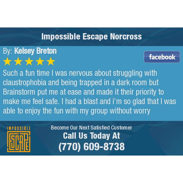 EscapeNorcross's tweet photo. 5 Star: Kelsey B. "Such a fun time! I was nervous about struggling with claustrophobia and being trapped in a..." https://t.co/i5CNgQfB4t https://t.co/7Xfvdn3VaA