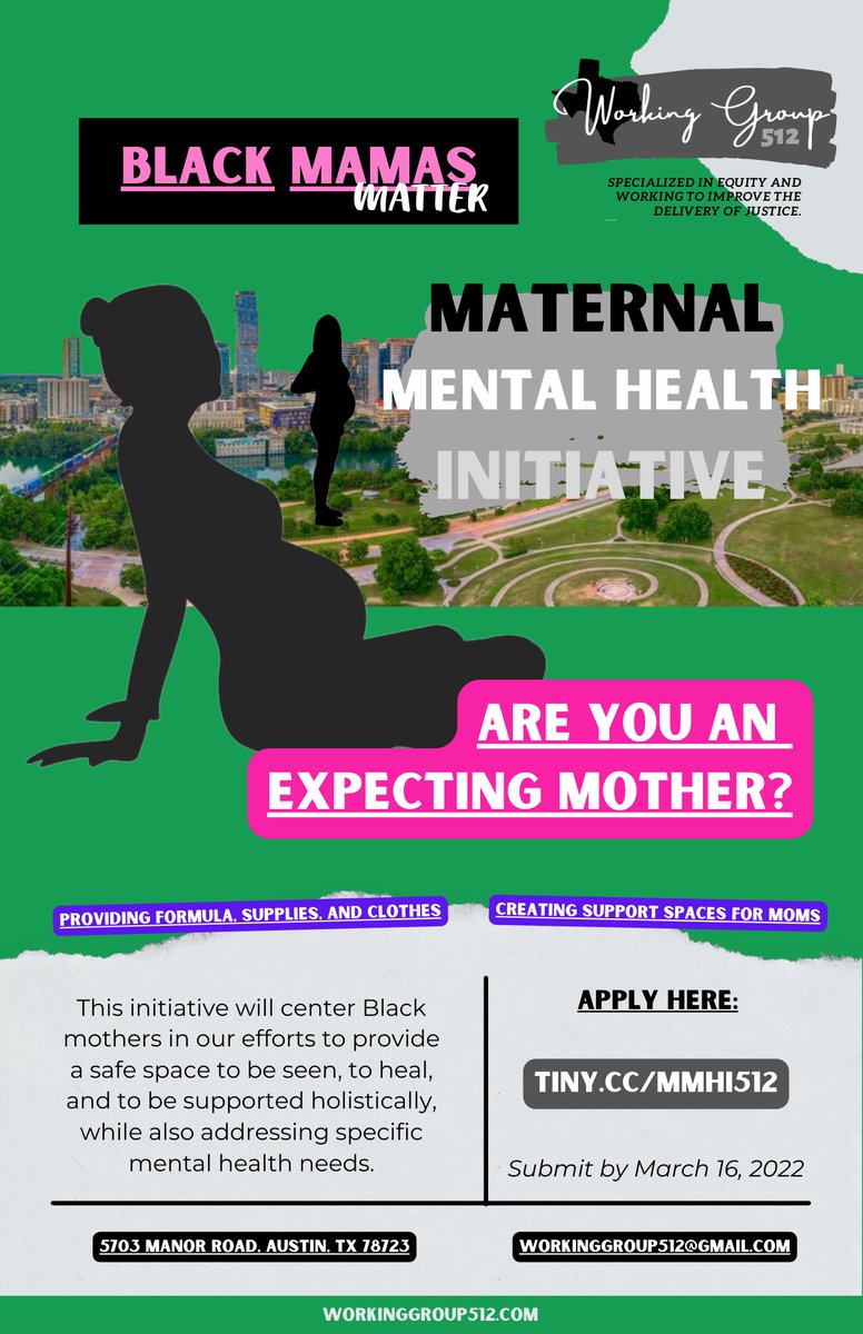 suspenderjones's tweet photo. #WorkingGroup512 needs your help. We're operating a Maternal Mental Health Initiative [#MMHI], to support new, expecting, and young Black mothers in Austin with diapers, formula, baby items, and support spaces. Can you #share? #BlackMamasMatter 🎯 https://t.co/99yBFnQe9c