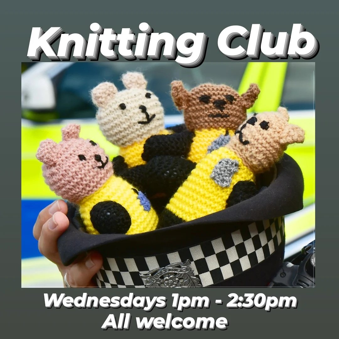 BurgRdLibrary's tweet photo. KNITTING CLUB 🪡🐻

We are very excited to announce that #Knitting Club will be starting on Wednesday at #BurgessRoadLibrary ! 

We will be knitting police officer teddy bears to donate to local police stations. 

Please bring your own knitting needles and yarn if you have some! https://t.co/9WA8cFaJix