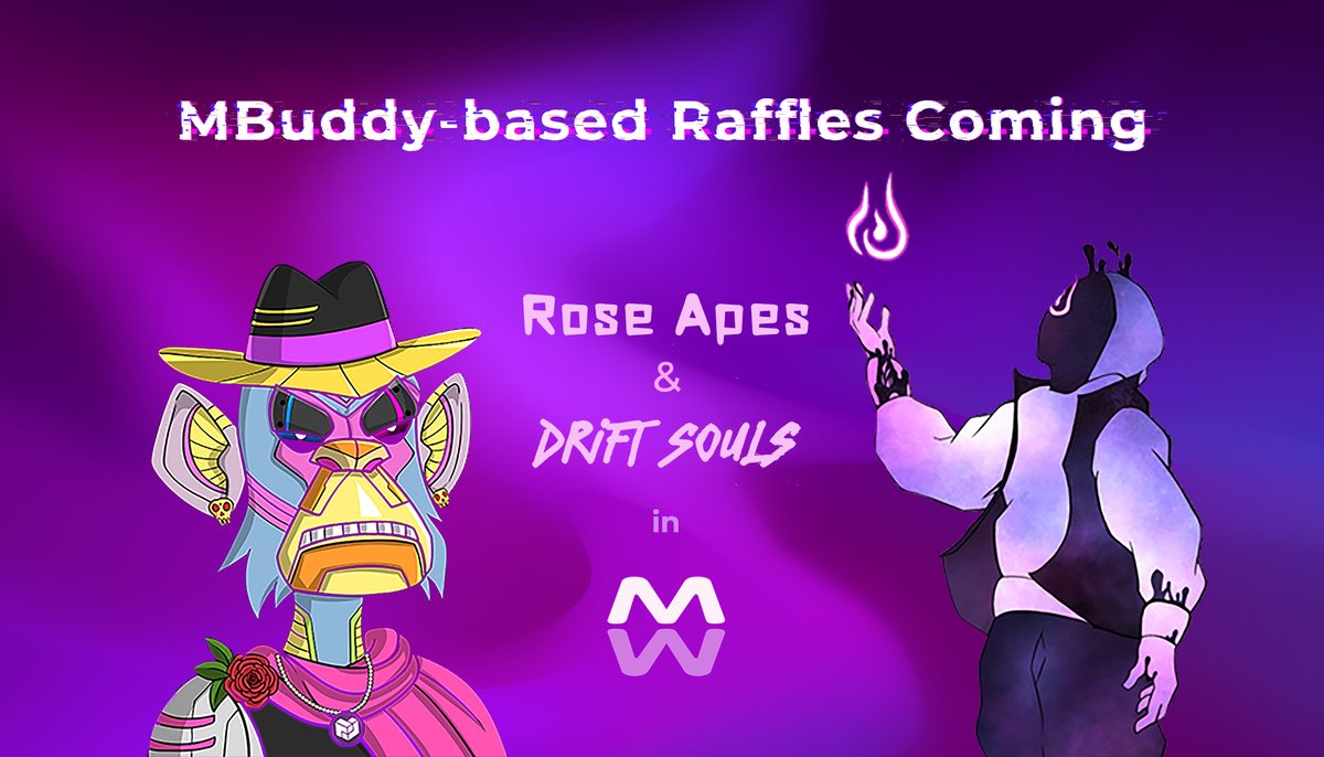 Auth3_Network's tweet photo. 🎁RoseApes &amp; Oasis Drift Souls are arriving at MetaMirror!

- 400 RoseApes whitelists
- 25 Oasis Drift Souls whitelists

Join this party with your mirrored Metaverse identity, MBuddy! @ https://t.co/WEOgPGGCjk

👉More instructions at MetaMirror Discord
https://t.co/V0qm9ttyAI https://t.co/QLCm1AeW9j