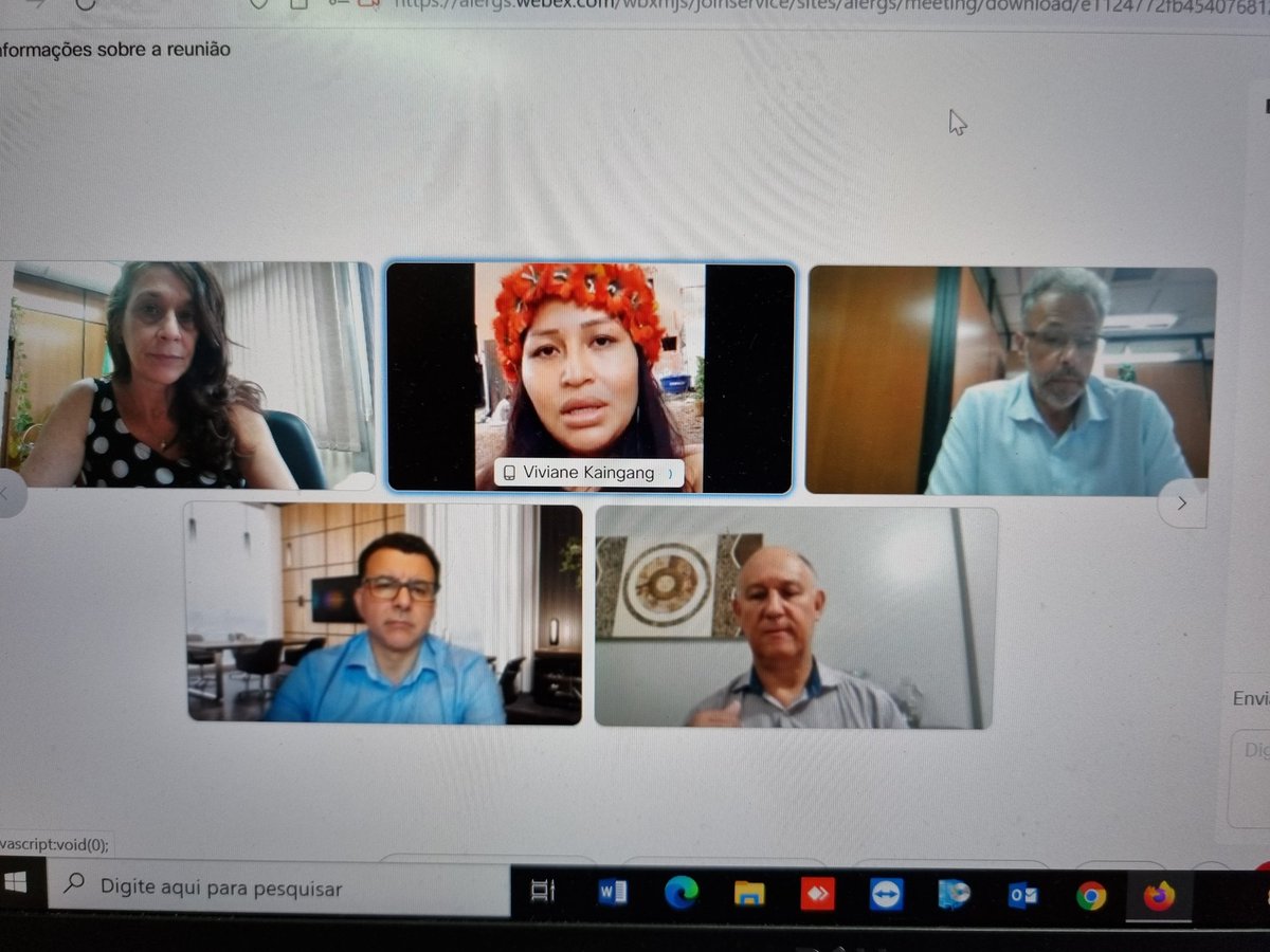 sofiacavedonPT's tweet photo. A ocupação por uma Casa de Estudante Indígena, está bem representada agora na Comissão de políticas públicas e segurança  pela estudante indígena Viviane Kaigang, mediada pelo Dep PepeVargas.  Apoiada por nós,  com minha sugestão de juntarmos com a luta pela reabertura da #CEUCA https://t.co/7vsGTSIivr