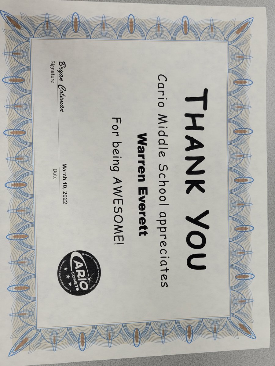 MomOfMischief's tweet photo. Look who was recognized this morning for being an awesome student. @MrsAndersen308 and @mrsG_learns this is 100% your accomplishment, too, as you helped shaped this young boy and prepare him to succeed in middle school. https://t.co/NXDjsVM7UY