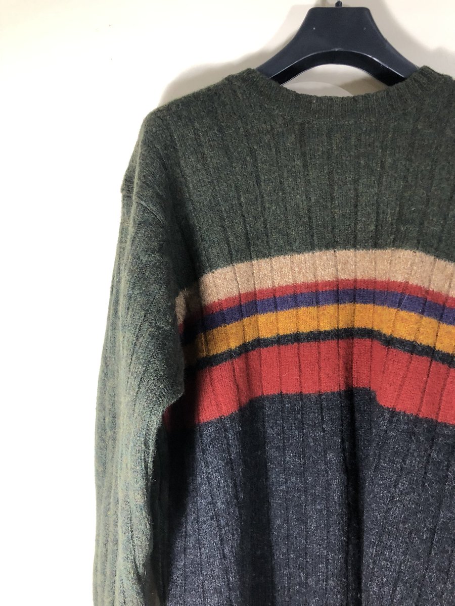 thriftlotus's tweet photo. Rib- Knit Striped Vintage Sweater
Size:L (74cm*51cm)
Brand:Coniwell https://t.co/PAY4ELonvq