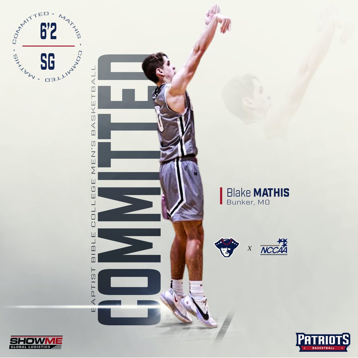 MUpatriots's tweet photo. 🏀 Welcome Blake Mathis to Patriot Athletics!! #WeAreOne #LifeChangeU https://t.co/Rce9bOnT4k