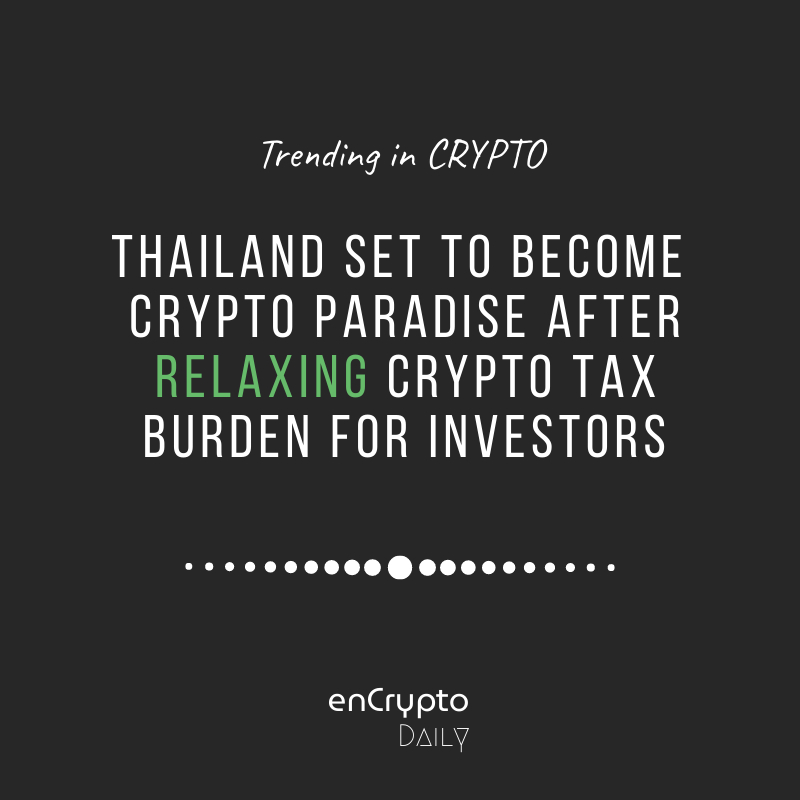 enCryptoDaily's tweet photo. #CryptoNews #cryptocurrency #CryptocurrencyNews #Bitcoin #ETH #ThailandNews #Cryptoinvestor #NFT #news #Trending #relaxing https://t.co/VXqgIEsSWJ