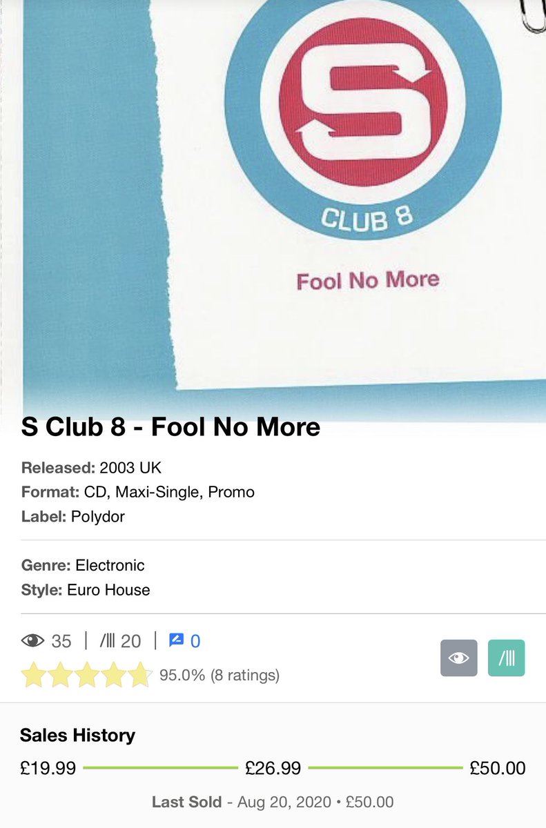 Poplifer73's tweet photo. 50p well spent!
Still cataloging my CD singles!
#SClub8 #PromoCD #RemixCD #CDSingles #Discogs https://t.co/0MoYLK070k
