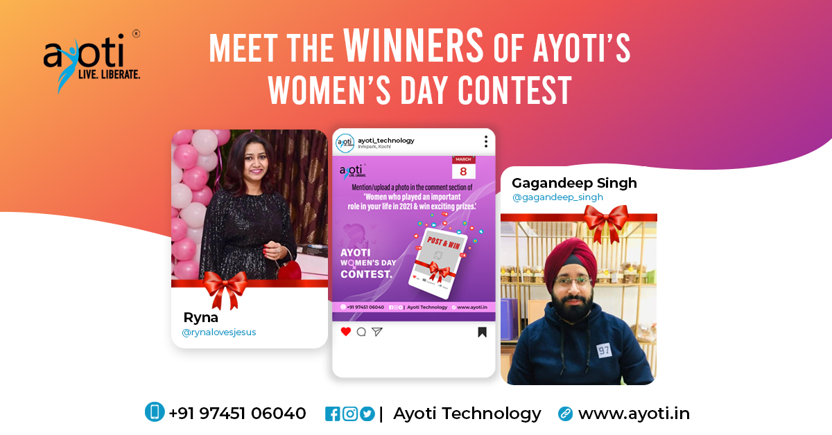 ayotitech's tweet photo. Congratulations……… Your inspiration for 2021 has impacted your life as well as ours. 

Follow us to know more and to participate in exciting contests.

#ayoti #blogcontest #ayotitechnologies #womensdaycontest #womensdayspecial #inspiration #womenempowerment #womenatayoti https://t.co/XCuhg6trHq