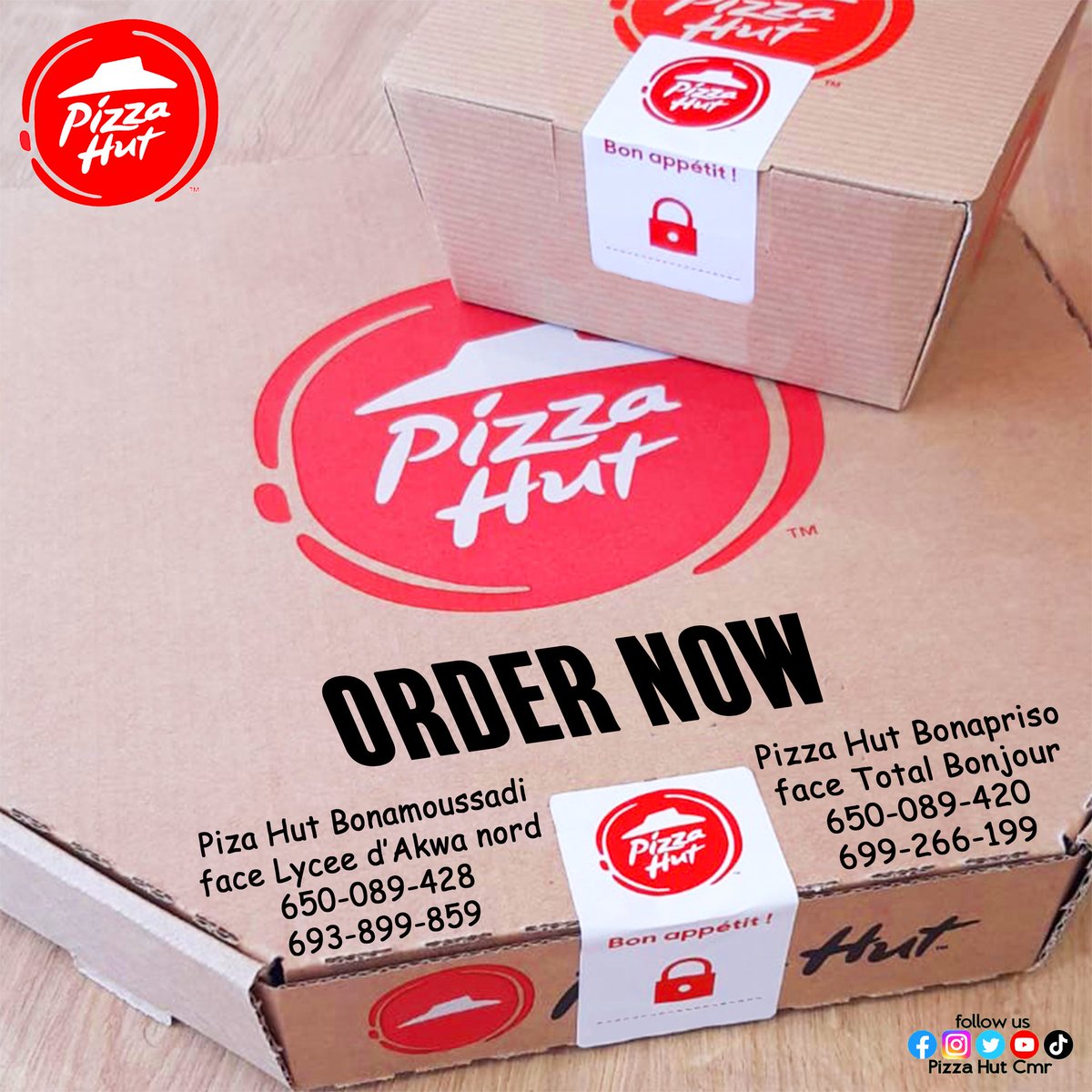pizzahutcmr's tweet photo. Can't move?! No worries, we bring it to you😉✨🍕😎

#PizzaDelivery
#PizzaHutCmr
#ForTheLoveOfPizza https://t.co/qAhu93GlyZ