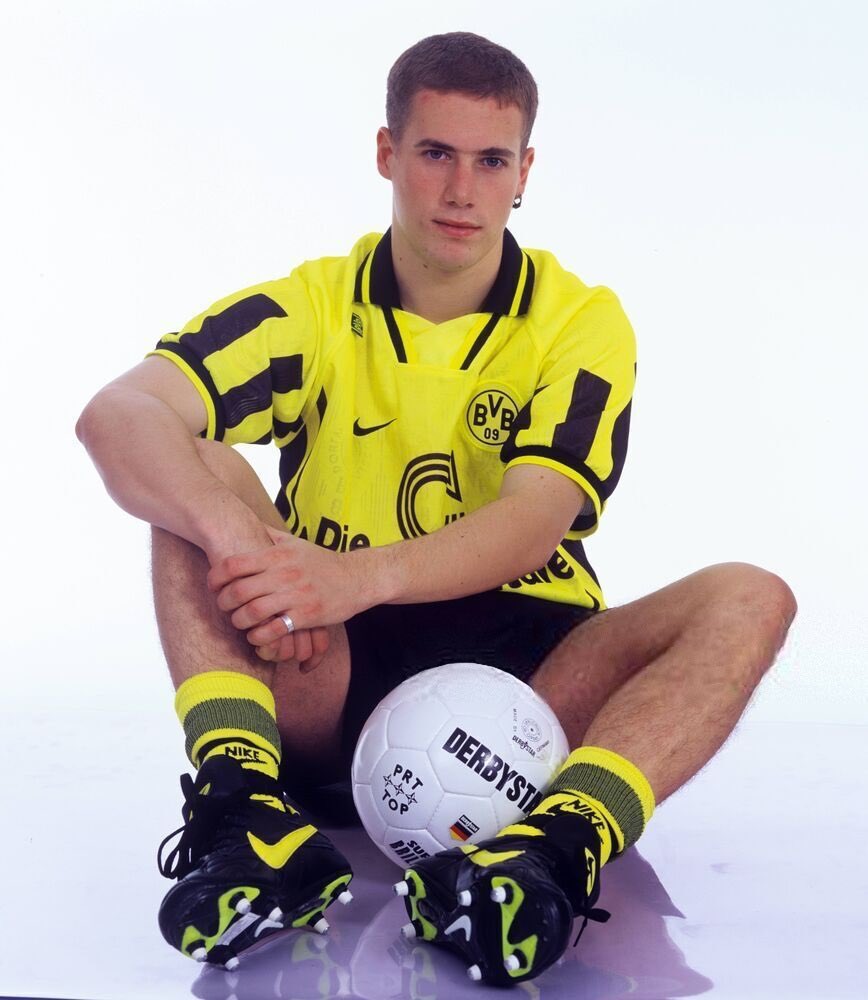 90sfootball's tweet photo. Lars Ricken at Dortmund. https://t.co/DbPum5RV2X
