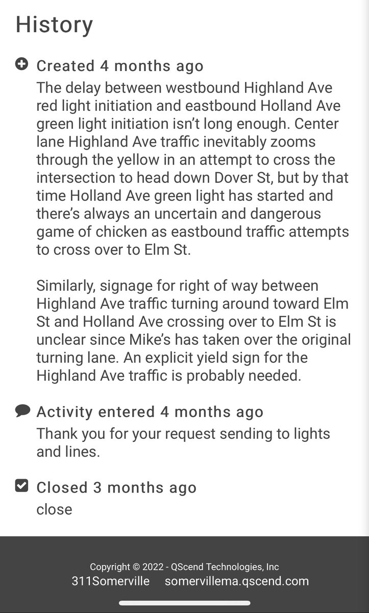SummerOfGarrett's tweet photo. @SomervilleCity @katjballantyne @311Somerville Not a good look for the lights department. Please fix this intersection already. https://t.co/FyJrzCgPoP